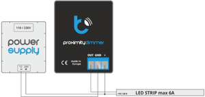 ProxiDimmer -  Bližinsko stikalo za enobarven LED trak - Inteligent SHOP
